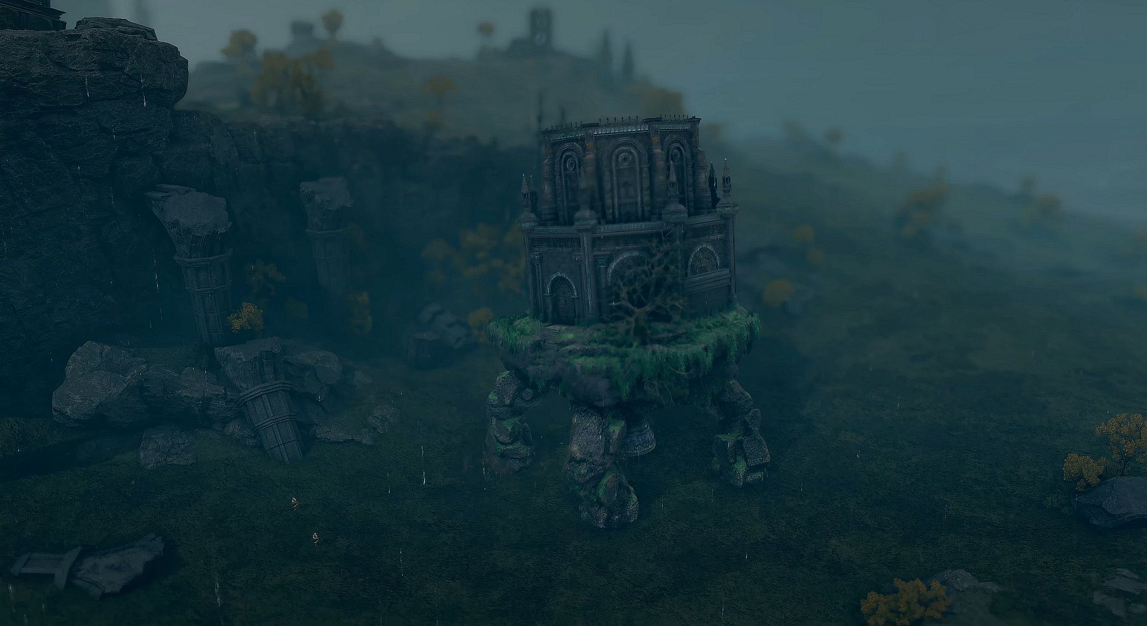 Elden Ring looks rather cute and harmless when using the tilt-shift effect